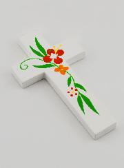 Croce di Legno - Fiori di Primavera