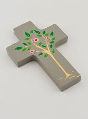 Croce Bambino in Legno - Radice & Vita