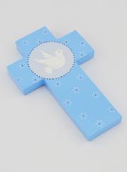 Croce per Cresima Santo Spirito - Blu