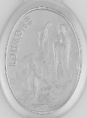 Medaglia Nostra Signora di Lourdes - Argento 925/1000