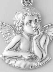 Medaglia Angelo Custode Protettore - Argento 925/1000