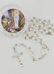 Rosario di Perle in Madreperla Bianca