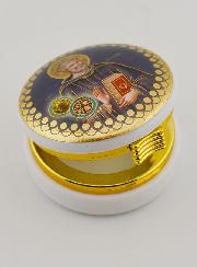 Scatola Portaostia Immagine San Benedetto - 5 cm