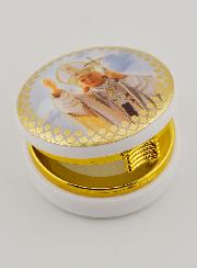 Scatola Portaostia Immagine San Giovanni Paolo II - 5 cm