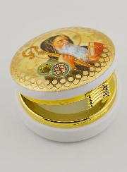 Scatola Portaostia Immagine San Benedetto da Norcia - 5 cm