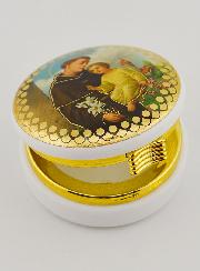 Scatola Portaostia Immagine Sant'Antonio di Padova - 5 cm