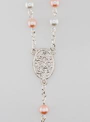 Rosario di Perle Perlaceo Rosa et Bianca