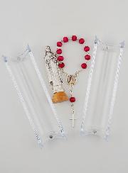 Statua Santa Rita e Rosario Decina in Legno di Rosa