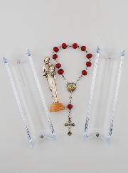 Statua San Giuseppe e Rosario Decina in Legno di Rosa