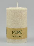 Candela Bio 100% Oliva - Colore Sabbia del Sahara - 9 x 6 cm