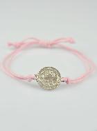 Bracciale Medaglia di San Benedetto - Rosa Chiaro