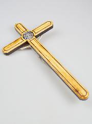 Croce di San Benedetto in Legno di Ulivo - 35 cm