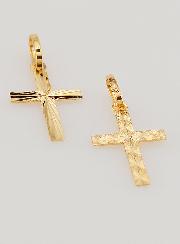 Ciondolo Croce di Cristo - Oro Giallo Massiccio 18k