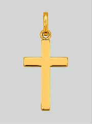 Ciondolo Croce di  Gesù Cristo - Oro Giallo Massiccio 18k