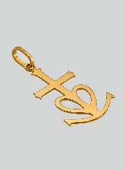 Ciondolo Croce di Camargue - 20mm - Oro Massiccio 18k