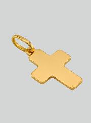 Ciondolo Croce Classica - 15mm - Oro Massiccio 18k