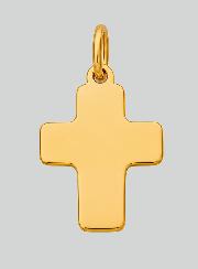 Ciondolo Croce Classica - 15mm - Oro Massiccio 18k