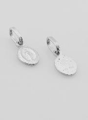 Medaglia Miracolosa in Argento Rodiato 925/1000 - 8mm