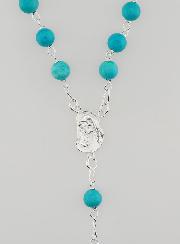 Rosario in Argento Massiccio & Perle di Turchese Vera