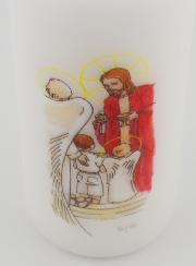 Candela Cero di Prima Comunione Pane degli Angeli - Bambino Moro