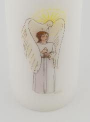 Candela Cero di Cresima Cavalliere dello Spirito Santo - Femmina Mora