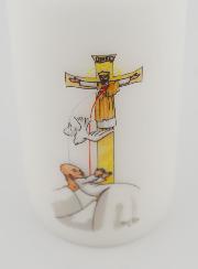 Candela Cero di Battesimo - Battezzato nello Spirito Santo