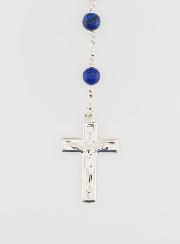 Rosario con Perle di Lapislazzuli & Argento Massiccio 925/1000