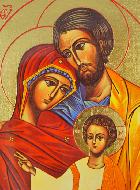 Icona Religiosa della Sacra Famiglia - 19cm