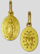 Medaglia Miracolosa Rue du Bac - 13mm - Placcato Oro 18k