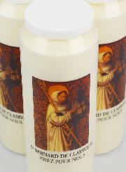 Set 6 Candele per Novena San Bernardo di Chiaravalle