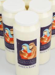 6 Candele per Novena Buon Natale - 17,5cm