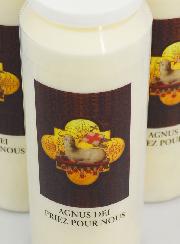Set di 3 Candele di Novena Agnus Dei