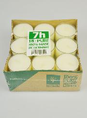Confezione da 18 Lumini Bio 100% Naturali - 7 ore