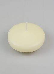 Grande Candela Galleggiante Colore Avorio - 8 cm