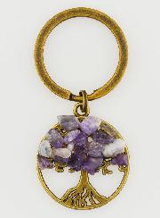 Portachiavi Albero della Vita - Ametista