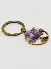Portachiavi Albero della Vita - Ametista