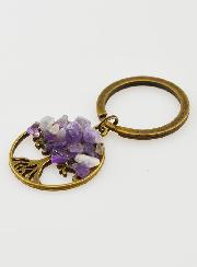 Portachiavi Albero della Vita - Ametista