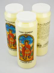3 candele per Novena a Sant'Espedito con Preghiera