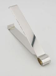 Pinza per Carbone in Acciaio Inossidabile Argentato - 13cm