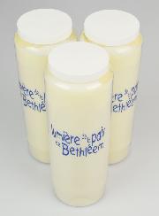 Set di 3 Candele di Novena Luce della Pace di Betlemme