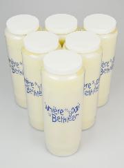Set di 6 Candele di Novena Luce della Pace di Betlemme