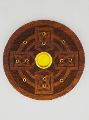 Porta incenso in Mango per Bastoncini e Coni - 9 cm