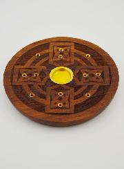 Porta incenso in Mango per Bastoncini e Coni - 9 cm