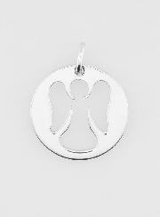 Medaglia in Argento Traforata 15mm - Angelo Custode