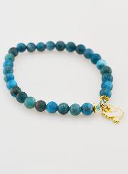 Bracciale religioso in Apatite 6mm & Spirito Santo
