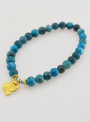 Bracciale religioso in Apatite 6mm & Spirito Santo