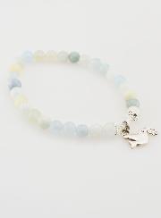 Bracciale Religioso in Acquamarina 6mm & Santo Spirito