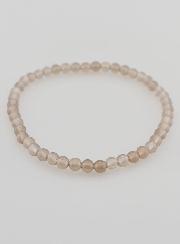 Bracciale in pietra naturale di agata grigia del Botswana