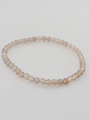 Bracciale in pietra naturale di agata grigia del Botswana