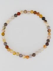 Bracciale in Pietra di Agata Piuma - 4mm